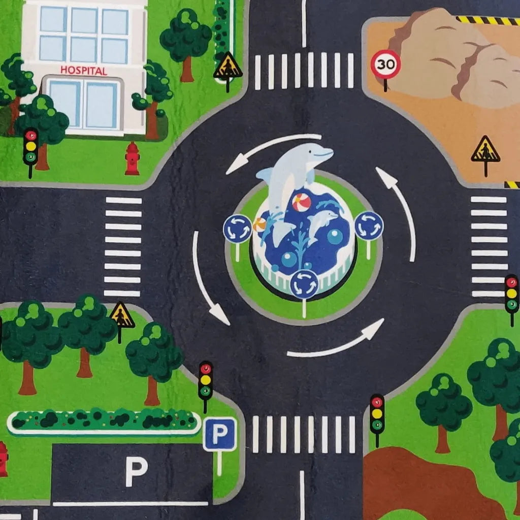  Kids Globe Spielteppich Mit LED-Ampeln 72x120 Cm