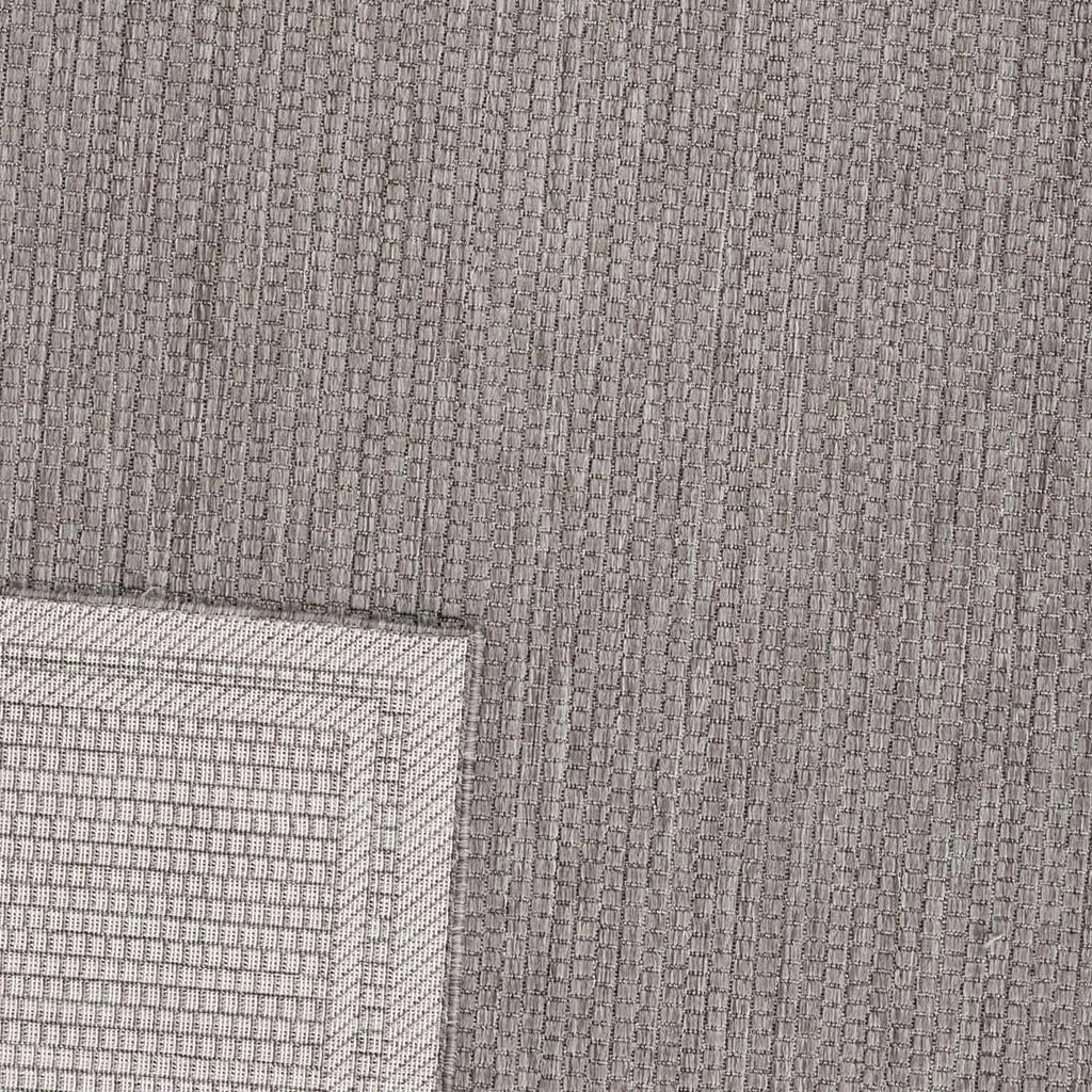  In- Und Outdoor Teppiche Flachgewebe Terrassen Natur Look In Grau & Beige, Farbe:Grau, Maße:140x200 Cm