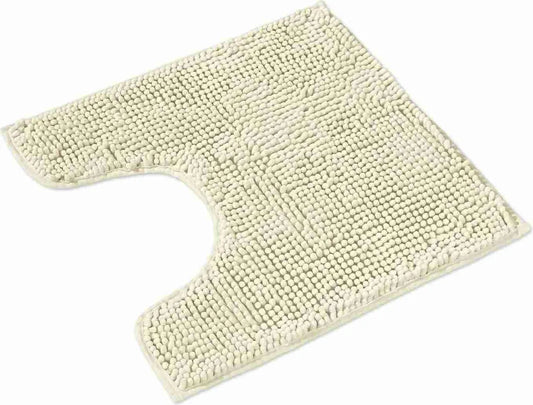  WohnDirect Badteppich Badematte 45 X 45 Cm Mit Ausschnitt PARIS Creme 45 X 45 Cm MIT Ausschnitt