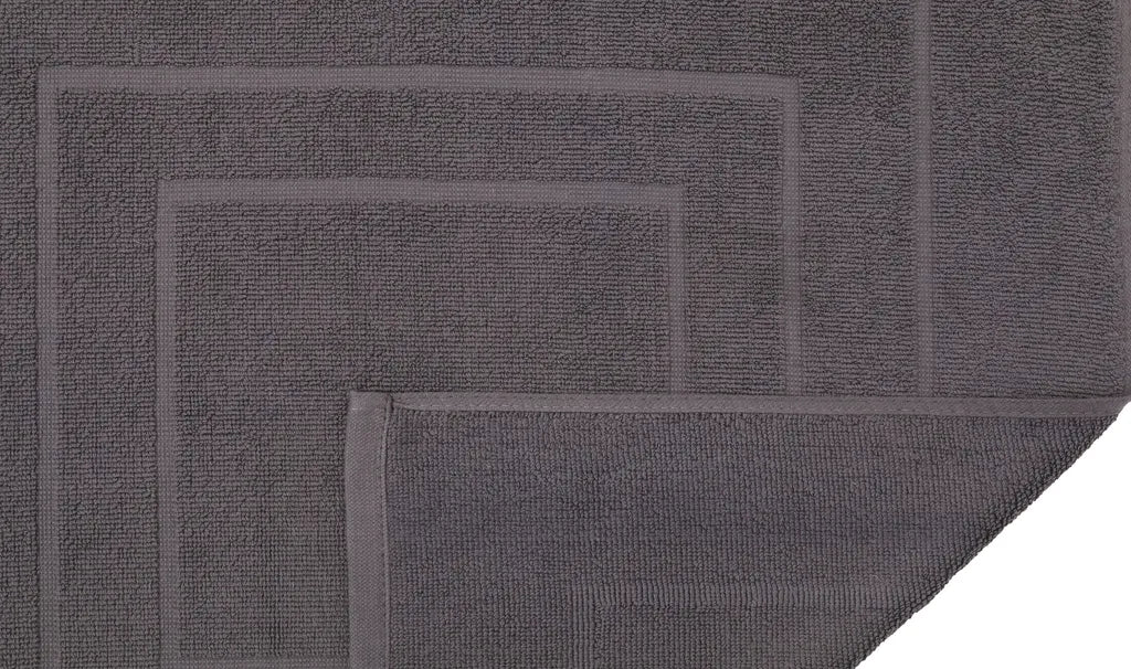  Betz 2 Stück Badvorleger PALERMO 100% Baumwolle Badematte Badteppich Duschvorlage Größe 60x60 Cm Qualität 680g/m² Farbe - Anthrazit