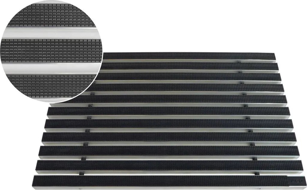  ACO 75x50x2cm Schuhabstreifer Gummimatte ALU Fußmatte Türmatte Sauberlaufmatte Eingangsmatte