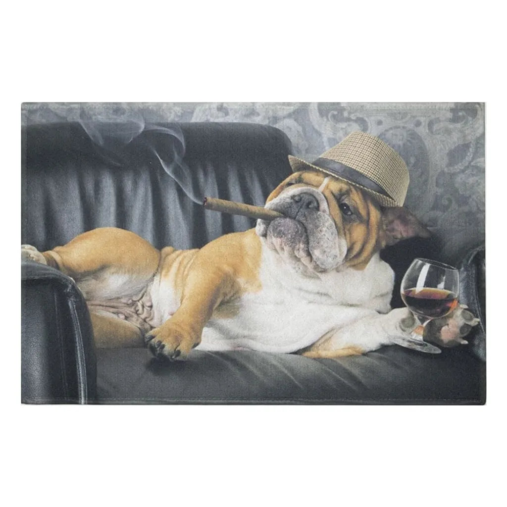  Fußmatte Englische Bulldogge, Humor, 50x75cm, Von Mars & More