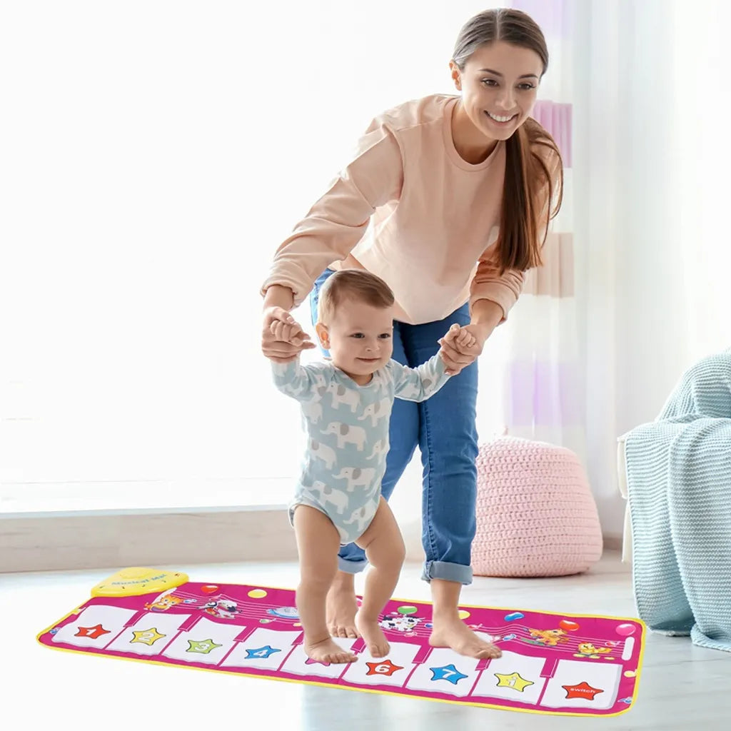 Kinder Baby Klavierteppich Klaviermatte Musikmatte Musik Klavier Matte Spielzeug 100*36cm