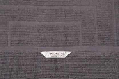  Betz 2 Stück Badvorleger PALERMO 100% Baumwolle Badematte Badteppich Duschvorlage Größe 60x60 Cm Qualität 680g/m² Farbe - Anthrazit