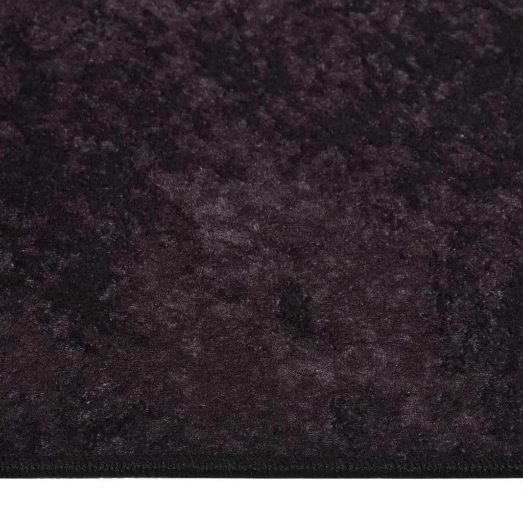 VidaXL Teppich Waschbar 120x180 Cm Anthrazit Rutschfest