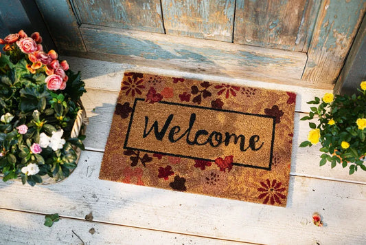 Kokosmatte 'Welcome', Dekorativer Blickfang, Kokosfasern, Teppich, Läufer