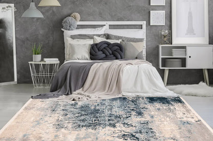  Kayoom - Kurzflor Teppich Palace 500 Multi / Blau Grösse: 160cm X 230cm