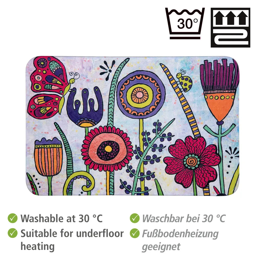 Wenko Badematte Rollin'Art Full Bloom