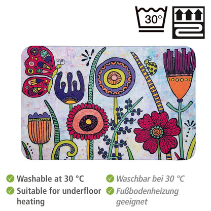 Wenko Badematte Rollin'Art Full Bloom