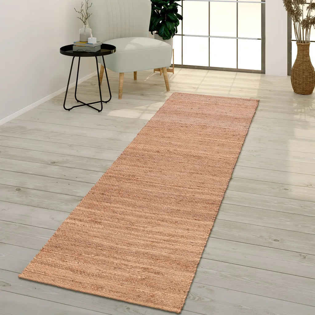  Wohnzimmer Teppich Handgearbeitet Modernes Sisal Design Mit Bordüre Größe 80x250 Cm