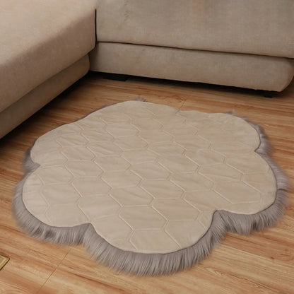  Grau Hochflorteppiche Flauschige Hochflor Langflor-Soft Teppich Anti-Rutsch Shaggy Wohnzimmer Teppiche
