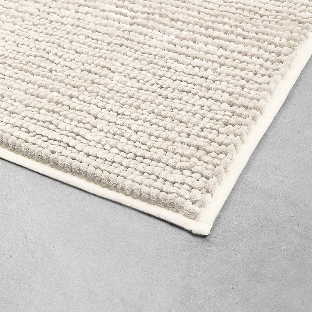  Badematte Coral Chenille-Struktur Ivory / Elfenbein 50 X 80 Cm