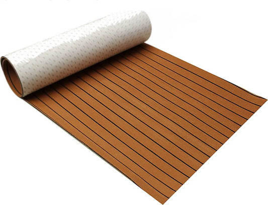  EVA Schaum Boot Yacht Bodenbelag-Matte Deck Teppich Teak Selbstklebend, 240*60cm