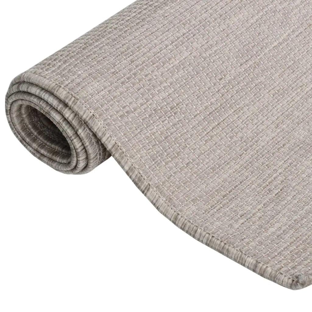  VidaXL Outdoor-Teppich Flachgewebe 100x200 Cm Taupe