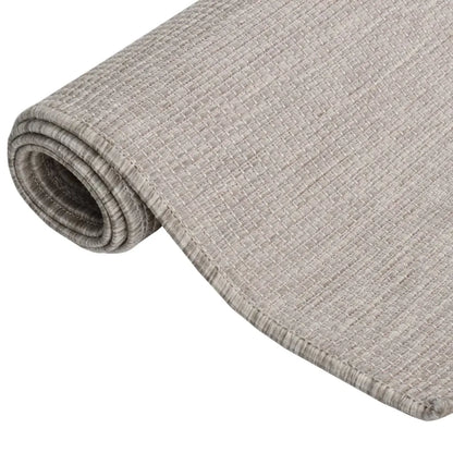  VidaXL Outdoor-Teppich Flachgewebe 100x200 Cm Taupe