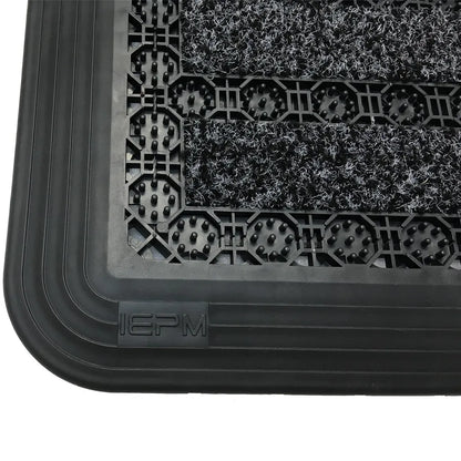  Fußmatte Außen Grau 53 X 73 Cm, Schuhabstreifer Aus Thermoplastic Elastomer (TPE), Fußabtreter Außen, Schmutzfangmatte Außenbereich, Fussmatte Aussenbereich, Türmatte Außen, Fußabstreifer Hauseingang