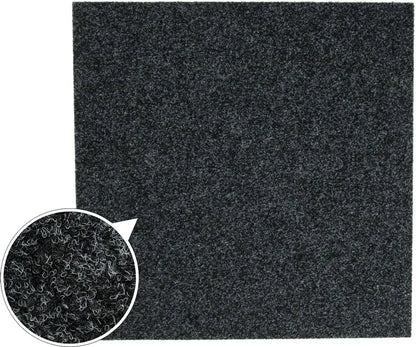  Floori Teppichfliesen Jazz 50x50 Cm Premiumklasse Antistatisch Bitum 2,5 Kg/m² Farbe: Anthrazit