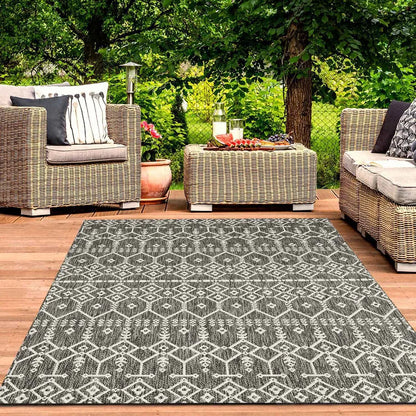  Terrassen Teppich Waschbar Balkonteppich Küche Wohnzimmer Garten, Maße:200x280 Cm