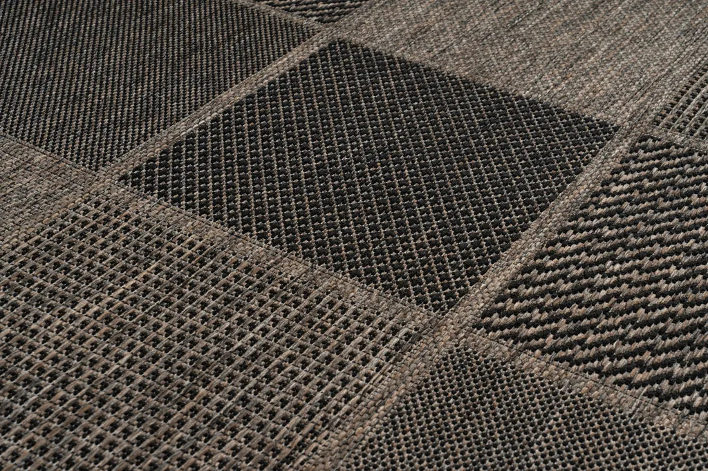  Kayoom - Kurzflor Teppich Splash 400 Grau Grösse: 160cm X 230cm