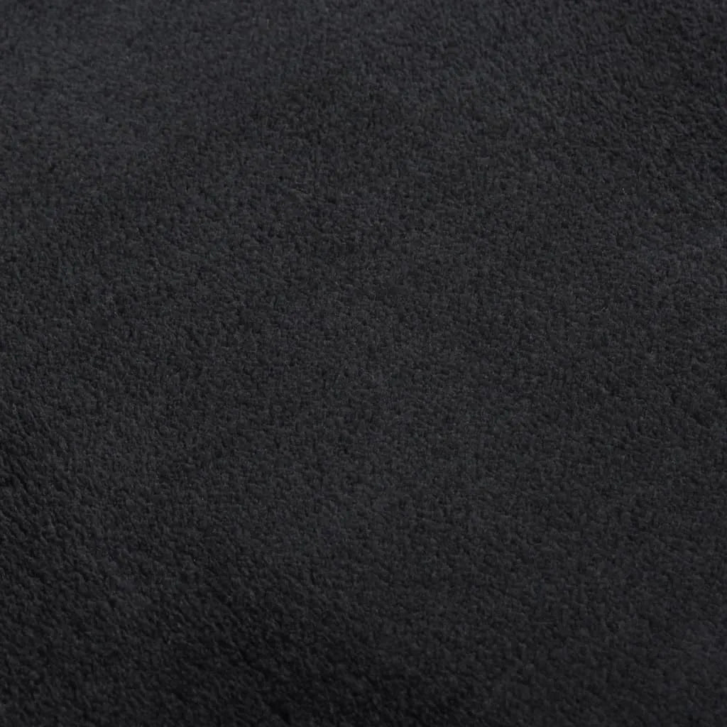  VidaXL Teppich Shaggy Waschbar Weich 160x230 Cm Rutschfest Schwarz