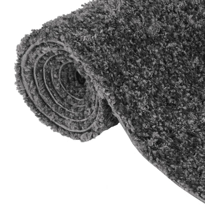  VidaXL Teppich Shaggy Hochflor Anthrazit 80x150 Cm
