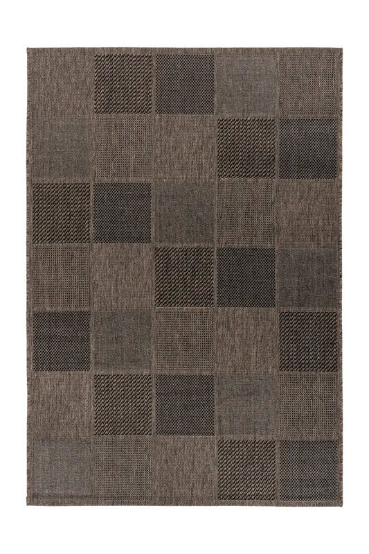  Kayoom - Kurzflor Teppich Splash 400 Grau Grösse: 160cm X 230cm