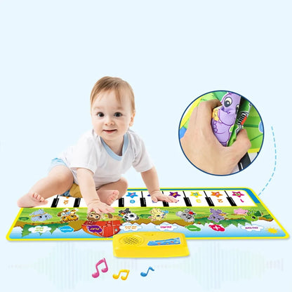  Kinder Klaviermatte, Baby Musikmatte Spielzeug Ab 1 Jahr, Musik Tanzmatte Mit 10 Klaviertasten, Lernspielzeug Geschenke Für Jungen Mädchen Kleinkinder (100 X 36 Cm)