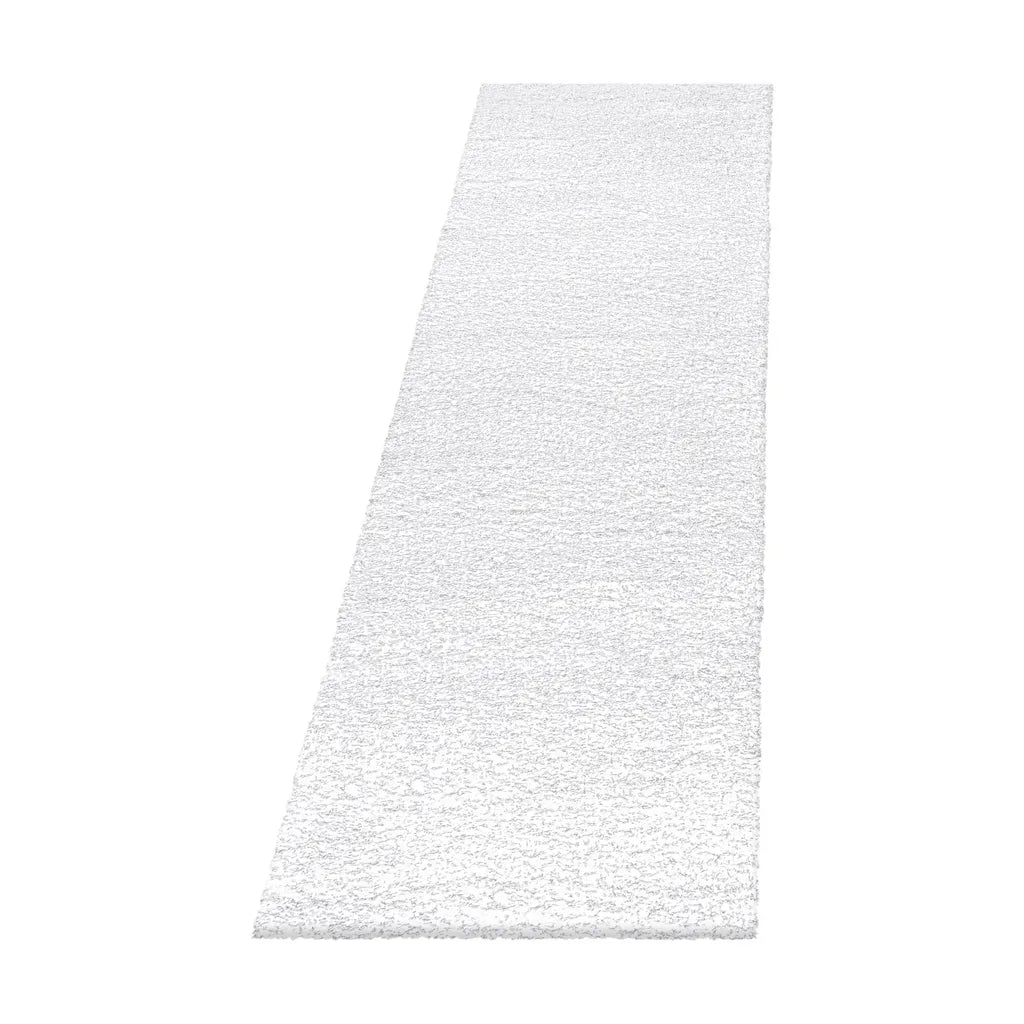  Schlafzimmerteppich,Bettumrandung,3Teilig,hochflor Shaggy,Weich,Farbe:Weiss, Farbe:WEISS, Grösse:2 X 60x110 Cm + 1 X 80x150 Cm