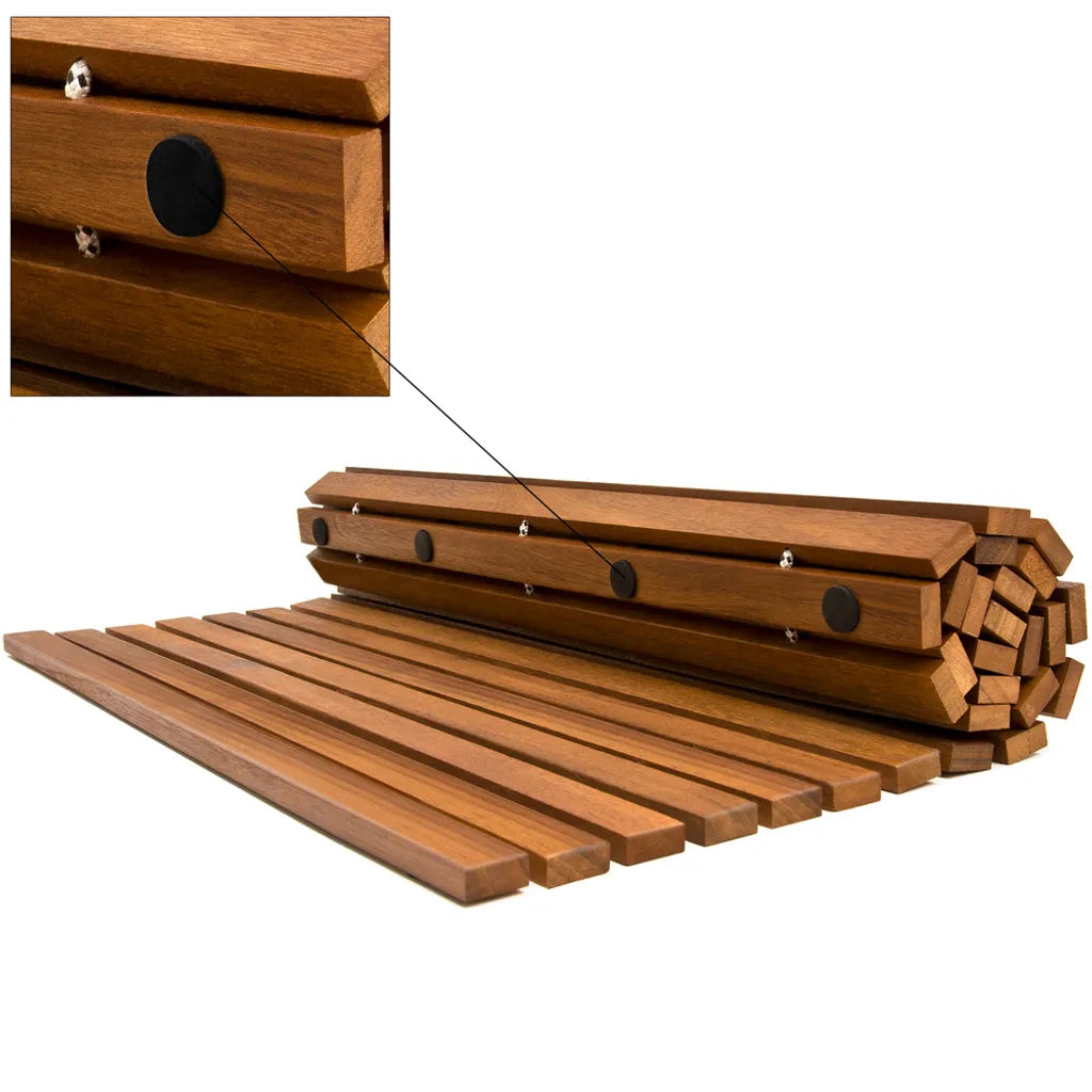  Badematte Akazieholz - 80 Cm X 50 Cm - FSC® Zertifiziert, Ausführung:Stab