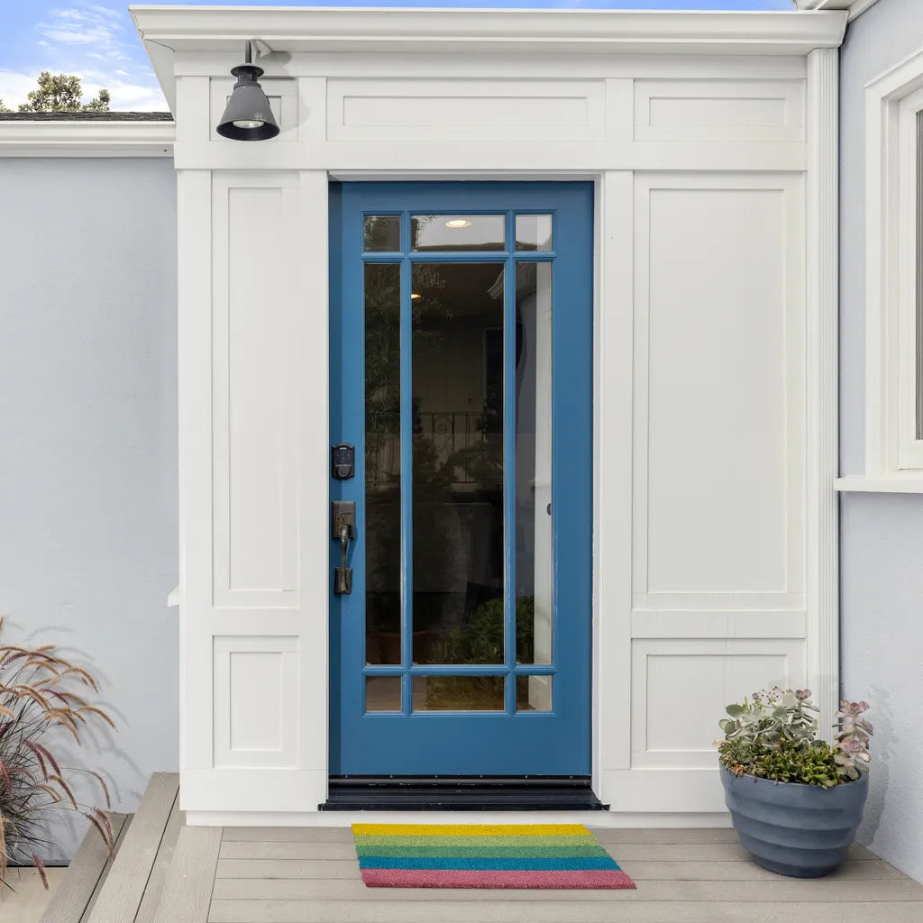  Relaxdays Fußmatte Kokos Regenbogen