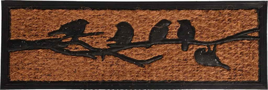  Esschert Design Fußmatte Vögel Auf Ast 75 X 25 Cm - Gummi & Kokos