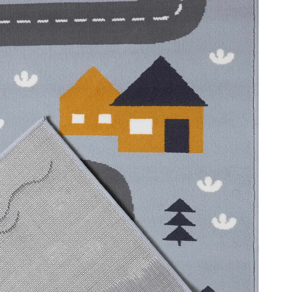  Hanse Home Teppich 120 Cm X 170 Cm Straße Grau - Gelb