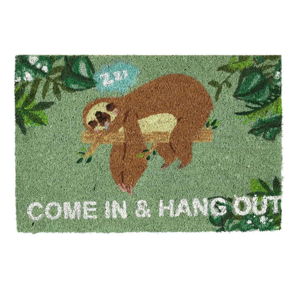  Relaxdays Fußmatte Kokos "Come In & Hang Out"
