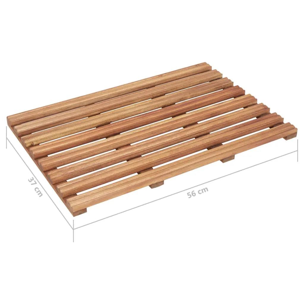  VidaXL Badematten 2 Stk. Massivholz Akazie 56 X 37 Cm