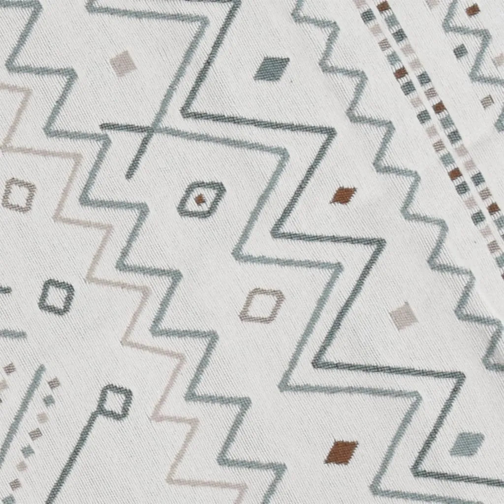  VidaXL Teppich Beige Und Blau 100x200 Cm Baumwolle