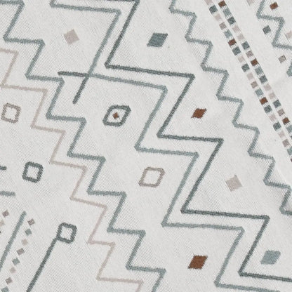  VidaXL Teppich Beige Und Blau 100x200 Cm Baumwolle