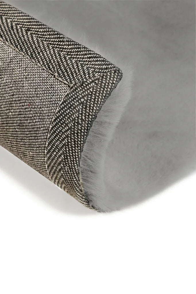  Wecon Home Basics - Hochflorteppich - Anna - Grau - 200x290 Cm