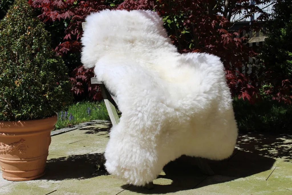 Schaffell Weiß 125-135cm - Von Alpenfell