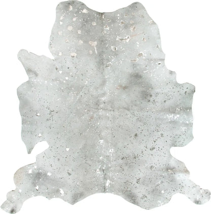  Kayoom - Leder Teppich Fly 110 Grau / Silber Grösse: 2,00qm - 2,60qm