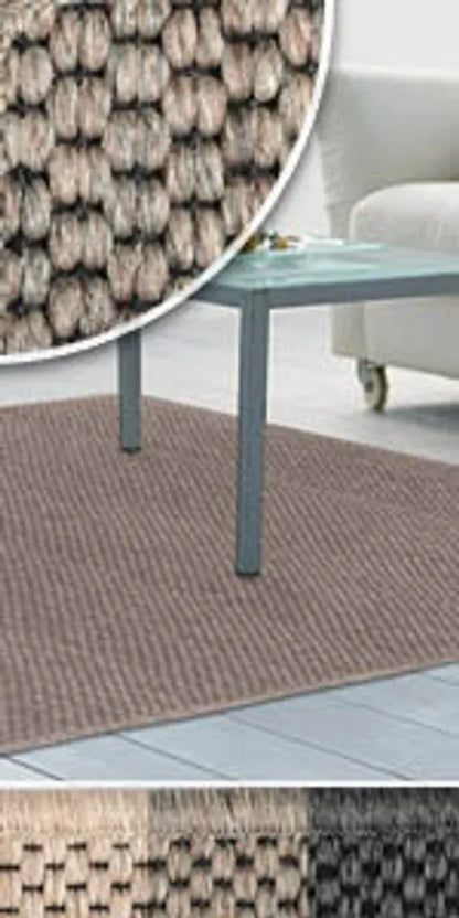  Teppich-Läufer Auf Maß Kalkutta Sisaloptik Beige 100x450 Cm