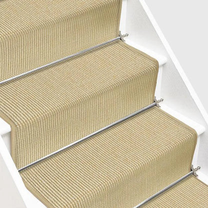  Sisal-Treppenteppich Auf Maß Sylt Elfenbein Breite: 100 Cm, Länge: 100 Cm