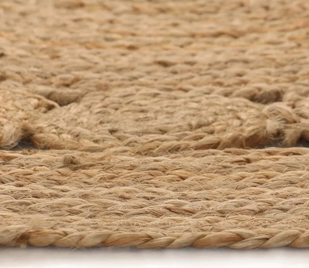  VidaXL Teppich Geflochten Jute 180 Cm Rund