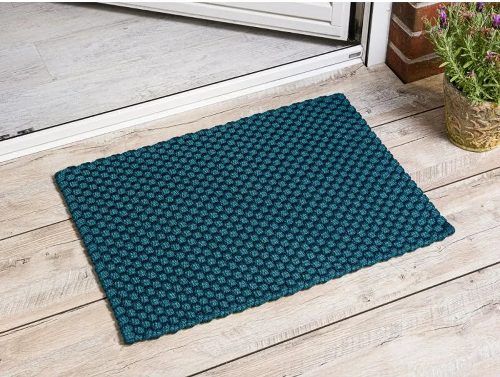  PAD Fussmatte UNI PETROL 72x92 Matte Outdoor Teppich Pad Concept Badematte Blau