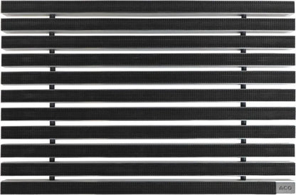  ACO 75x50x2cm Schuhabstreifer Gummimatte ALU Fußmatte Türmatte Sauberlaufmatte Eingangsmatte