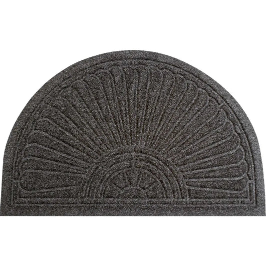  Wash+Dry Fußmatte Waschbar DUNE Halfmoon Dark Grey 55 X 85 Cm