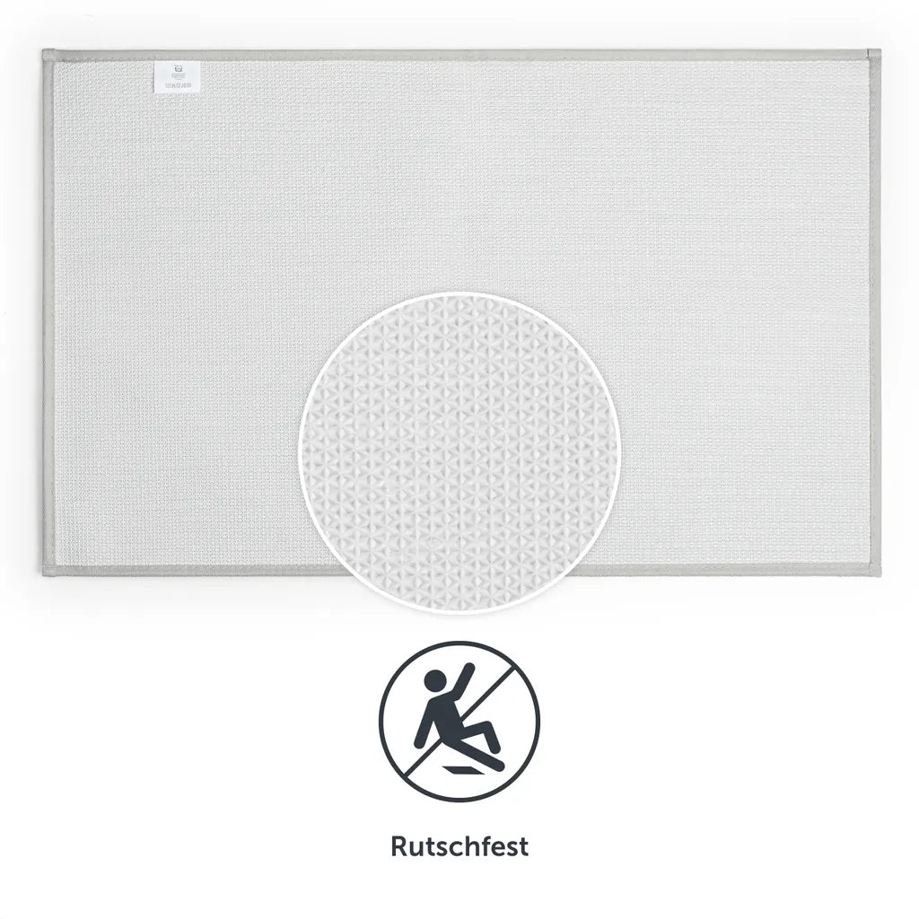  Blumtal Badezimmerteppich Rutschfest - Badvorleger, Waschbare Weiche Badematte, Badeteppich, Duschvorleger 50x80 Cm