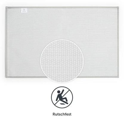 Blumtal Badezimmerteppich Rutschfest - Badvorleger, Waschbare Weiche Badematte, Badeteppich, Duschvorleger 50x80 Cm