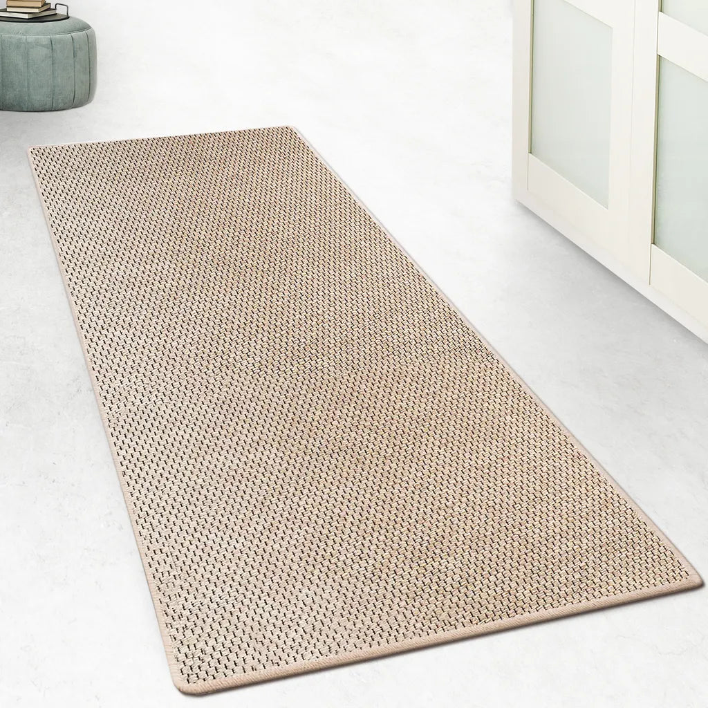  Teppich-Läufer Auf Maß Kalkutta Sisaloptik Beige 100x450 Cm