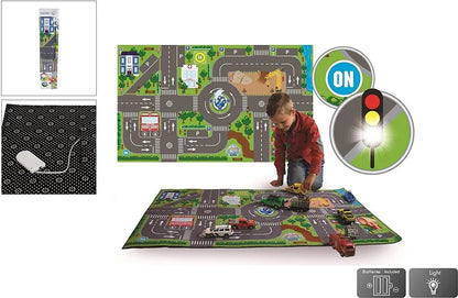  Kids Globe Spielteppich Mit LED-Ampeln 72x120 Cm