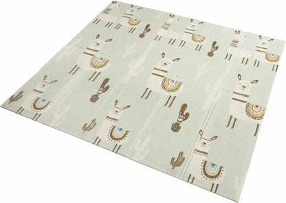  Baby Vivo Spielmatte / Spielteppich Für Kinder Doppelseitig Mit Straße 200 X 180 Cm - Alpaka